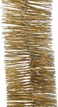5x Kerstslingers glitter goud 270 cm - Guirlande folie lametta - Gouden kerstboom versieringen