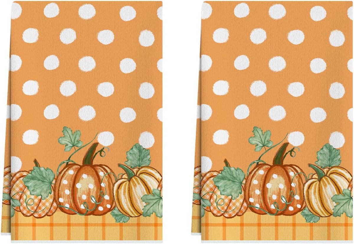 Geruite theedoeken 45x66 cm set van 2