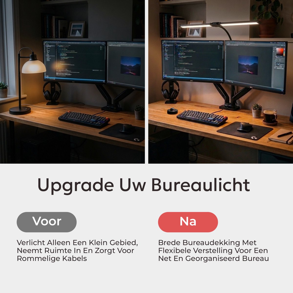 TM&DY Bureaulamp XL - Flexibel verstelbare LED met klem thumbnail 6