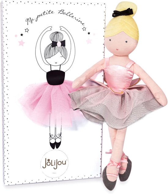 Lappenpop Ballerina met Tutu en Danskleding - 35 cm - Geschenk voor Pasgeboren Meisje van Merkloos — afbeelding 4