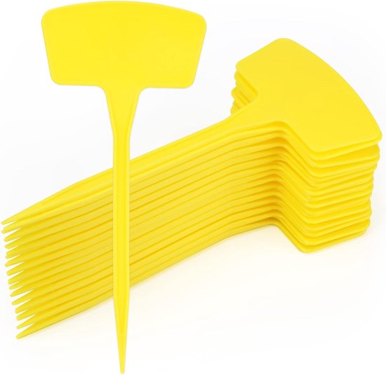 Plantenlabels - plantenstekers - steeketiketten - 30 stuks - plantenlabels voor buiten - plantetiketten - planten etiketten - plant etiketten - plantetiketteen - plantenetiketten voor de tuin - Geschikt Voor het markeren van bomen,kassen - geel