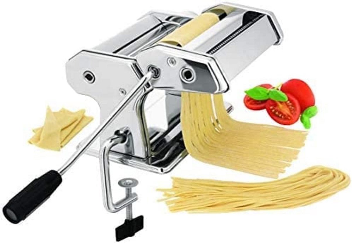 Handmatige Pastamachine voor Verse Pasta, RVS