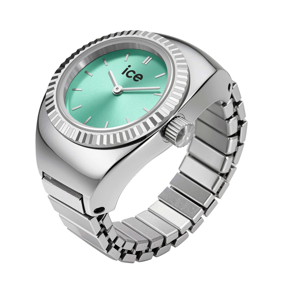 Ice Watch Chouchou - Silver turquoise 025515 Horloge - Staal - Zilverkleurig - Ø 15 mm