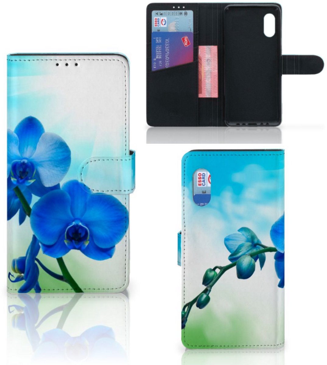 Samsung Xcover Pro Hoesje Orchidee Blauw - Cadeau voor je Moeder