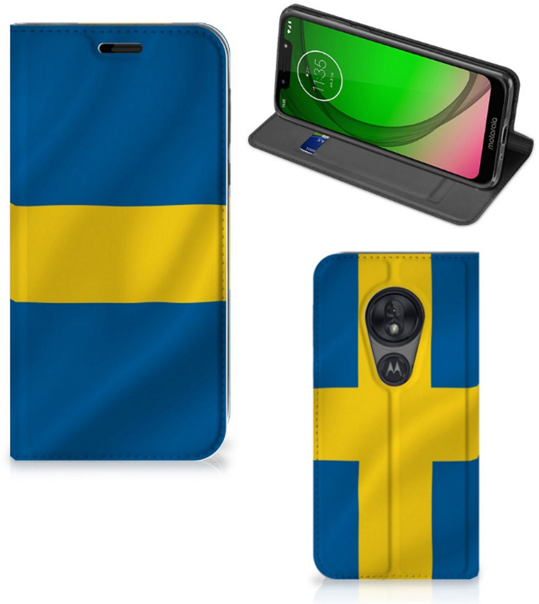 Motorola Moto G7 Play Standcase Zweden
