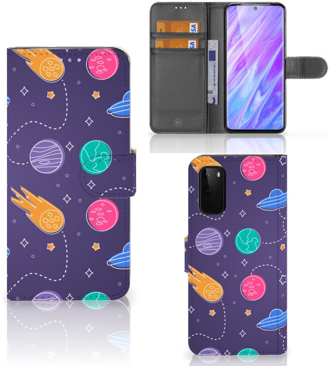 Samsung Galaxy S20 Wallet Case met Pasjes Space