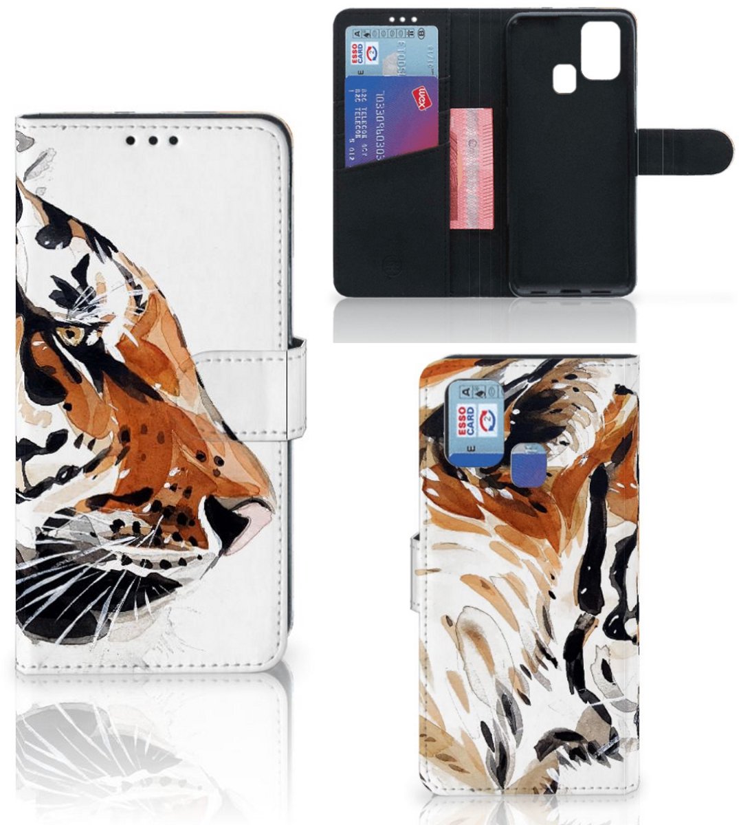 Hoesje Samsung Galaxy M31 Watercolor Tiger