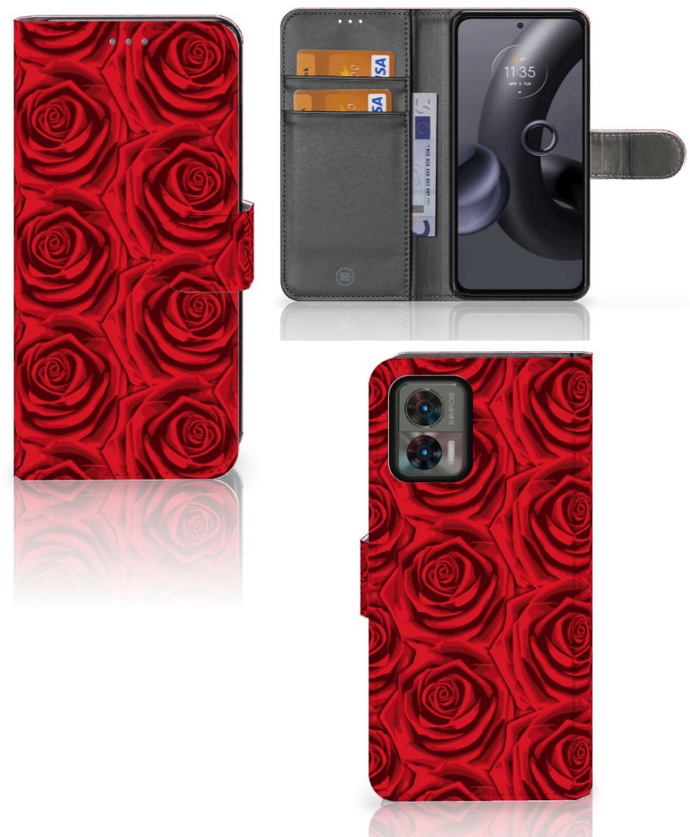 Motorola Edge 30 Neo Hoesje Red Roses