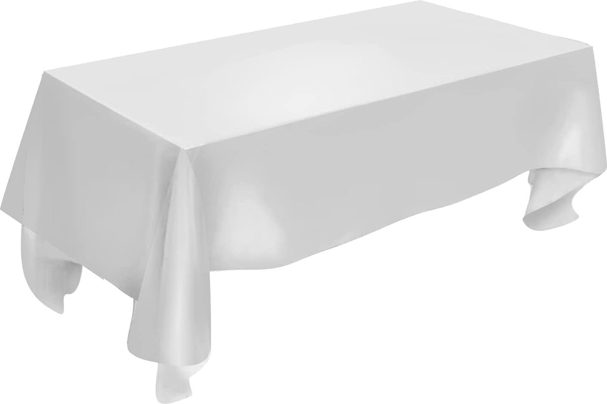 Elegante satijnen tafelkleed voor bruiloften en evenementen - Rood 228 x 335 cm