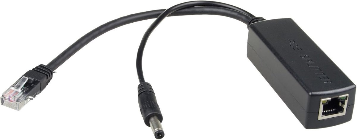 Active PoE Splitter 48V naar 12V - Gigabit Ethernet 10/100/1000Mbps