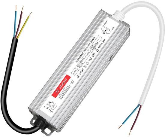 Transformator 220V naar 24V LED-Driver 60W - Waterdichte AC naar DC