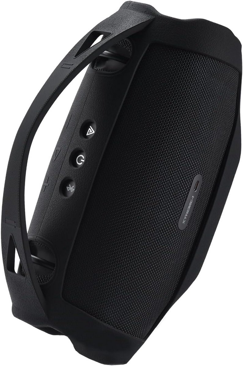 Draagbare Siliconenhoes voor Bluetooth Luidspreker - Zwart