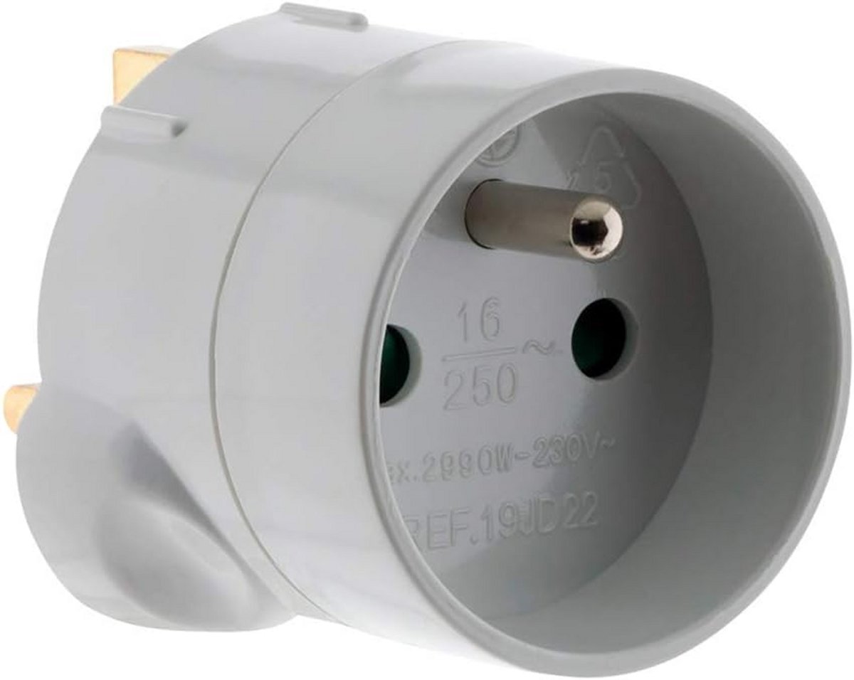 Afdekraam Wit voor Elektrische Adapter