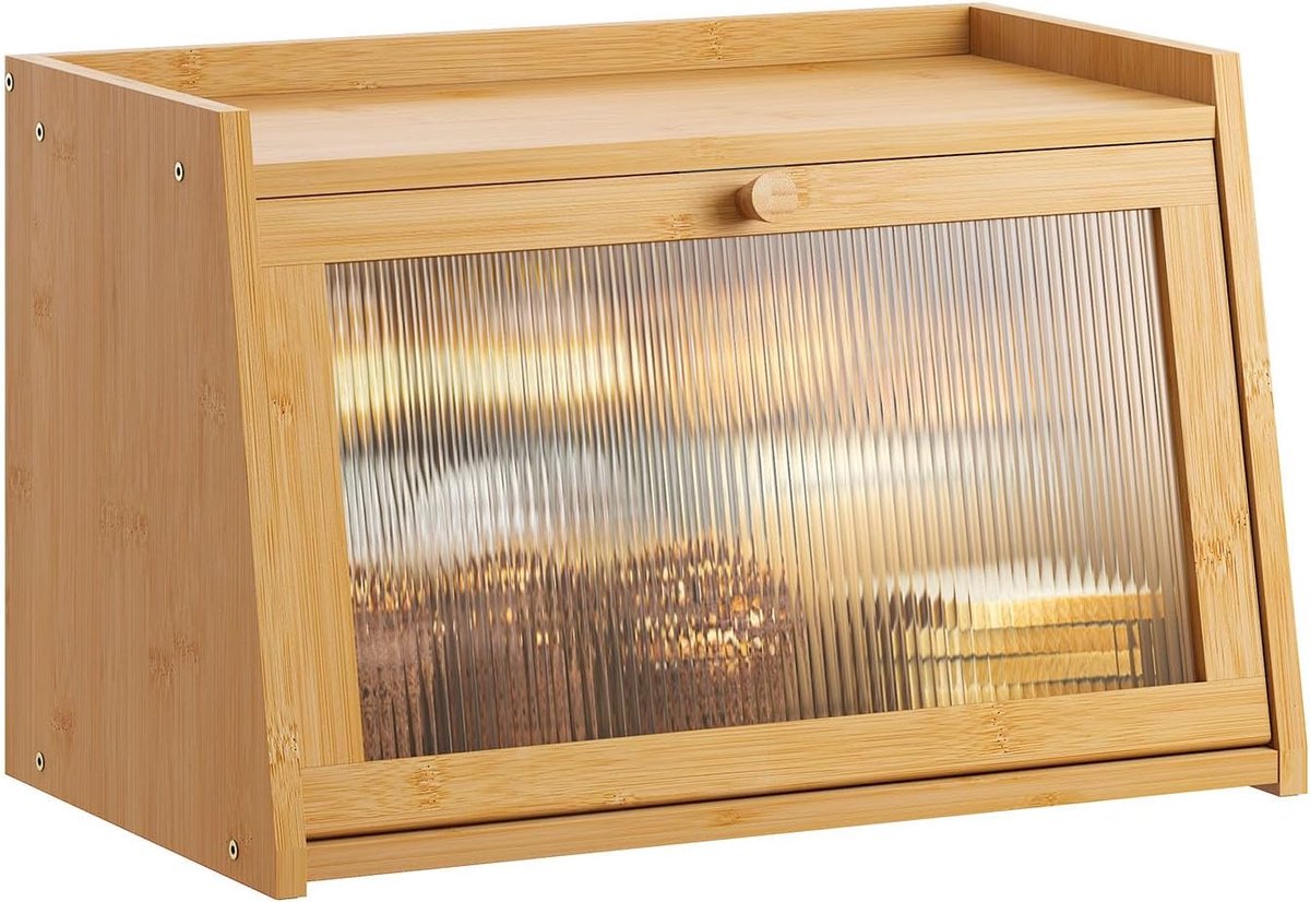 Grote brooddoos met acryldeur - Ruime en stijlvolle opbergoplossing voor brood
