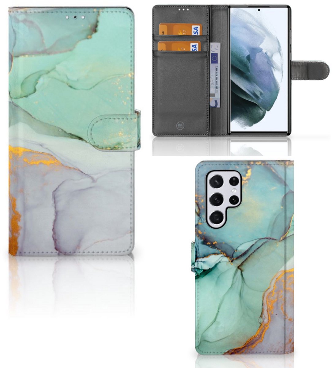 Hoesje voor Samsung Galaxy S22 Ultra Watercolor Mix