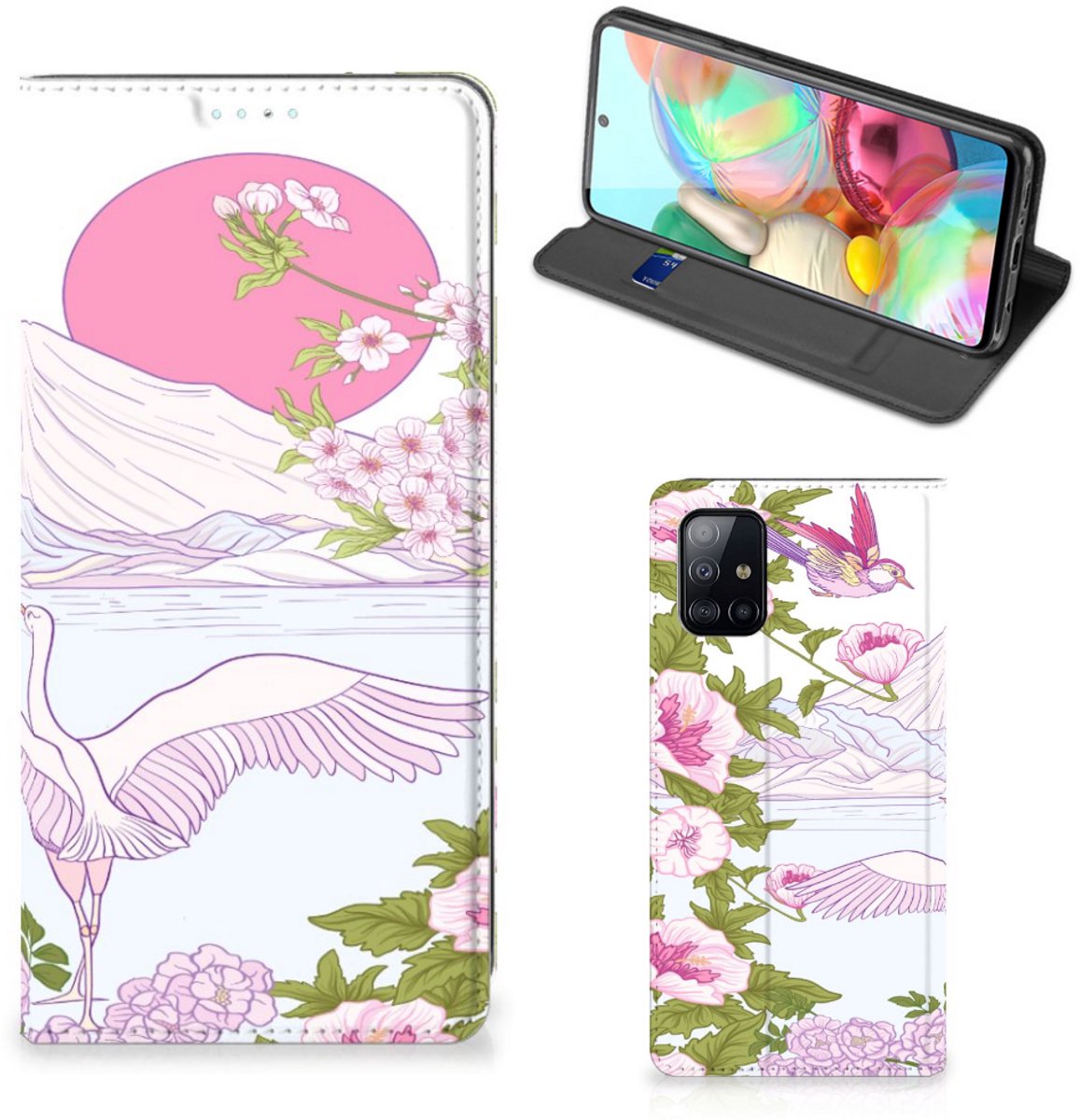Samsung Galaxy A71 Hoesje maken Bird Standing