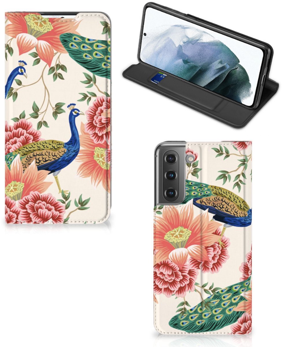 Hoesje maken voor Samsung Galaxy S21 FE Pink Peacock