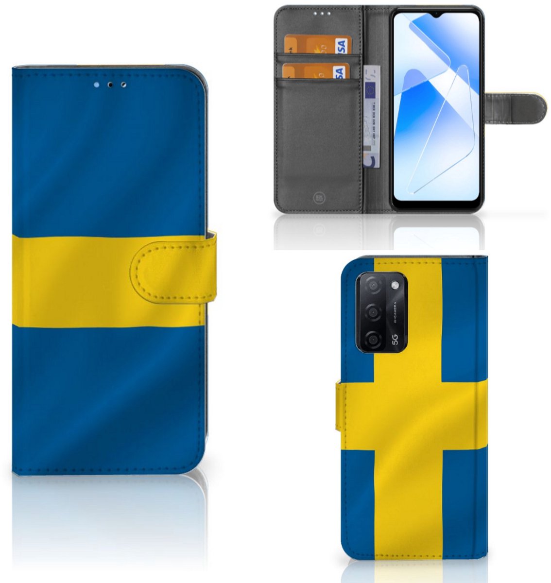 OPPO A16/A16s/A54s Bookstyle Case Zweden