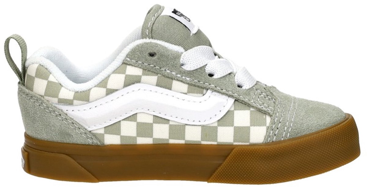 Vans Knu Skool Elastic Lace Klittenband Laag Sneakers Unisex Groen