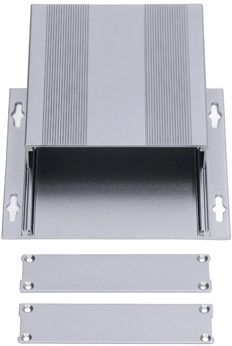 Aluminium behuizing voor elektronische toepassingen - 13,9 x 12,5 x 2,6 cm