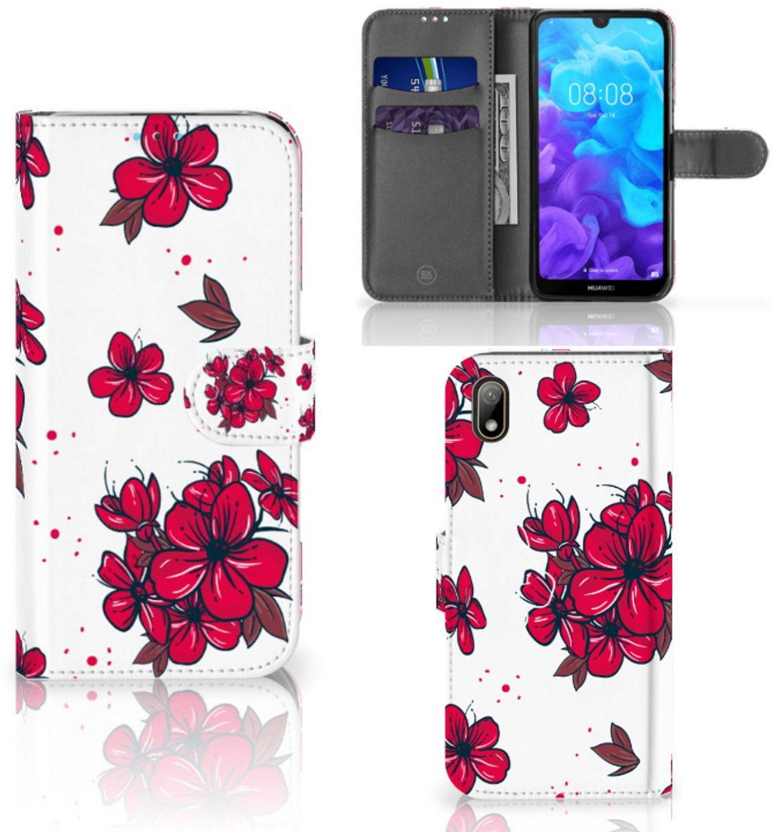 Huawei Y5 (2019) Hoesje Blossom Red