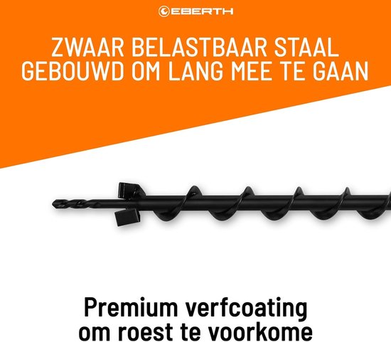 Grondboor 40 mm - 800 mm Tuinboor voor Afrasteringspalen en Beplanting van Merkloos	 — afbeelding 5