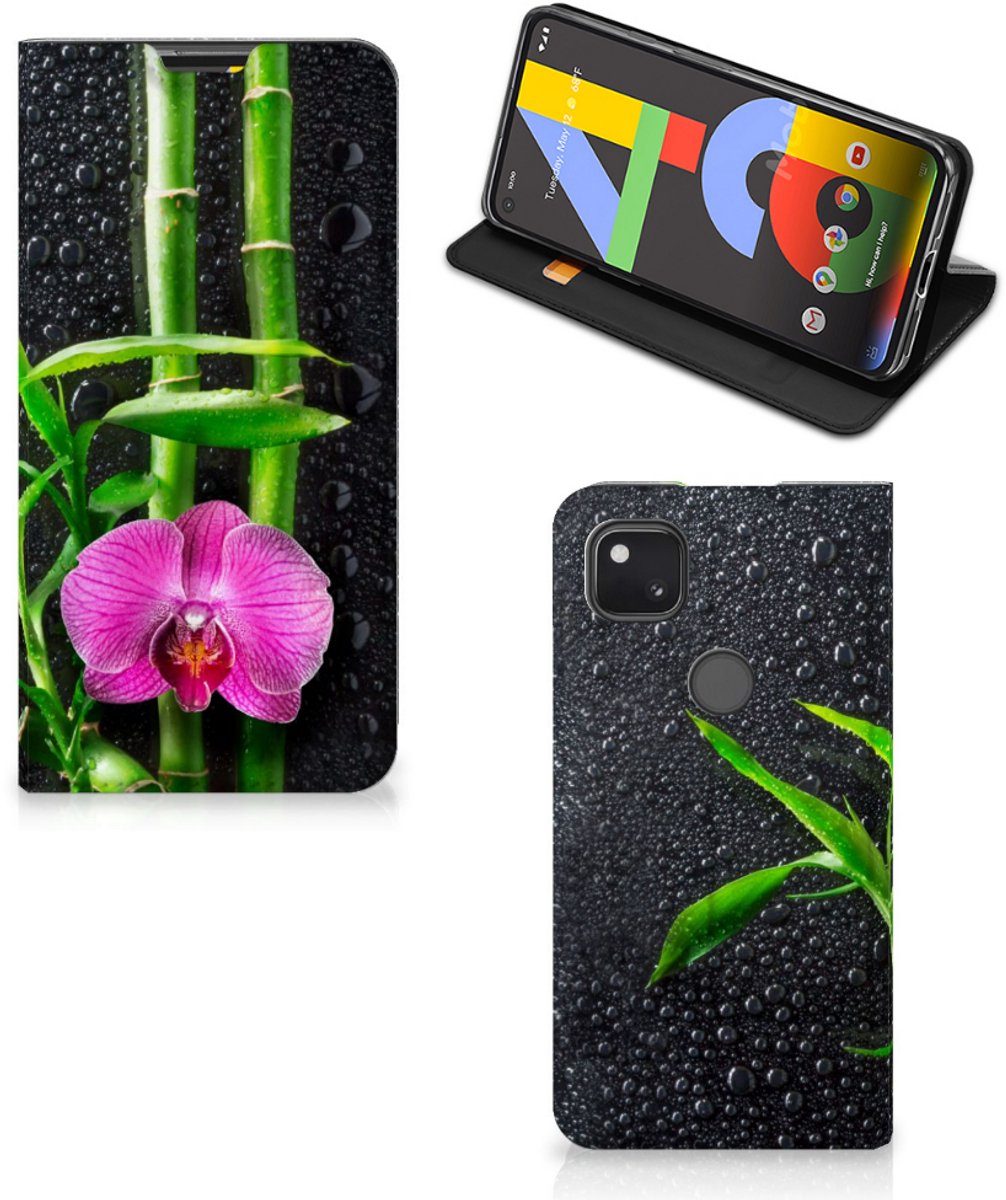 Book Case voor Google Pixel 4a Smart Cover Orchidee