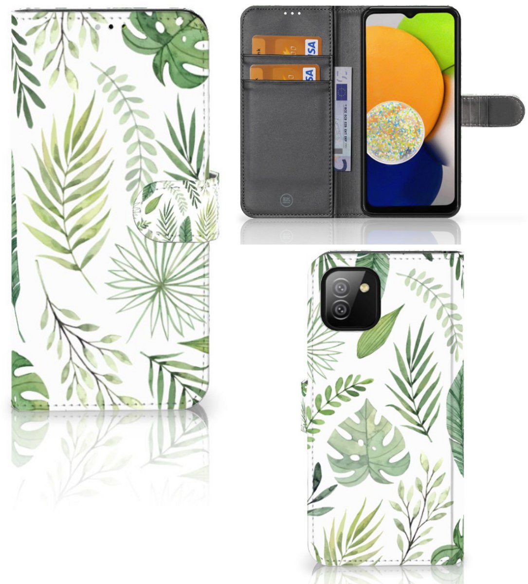 Samsung Galaxy A03 Hoesje Leaves