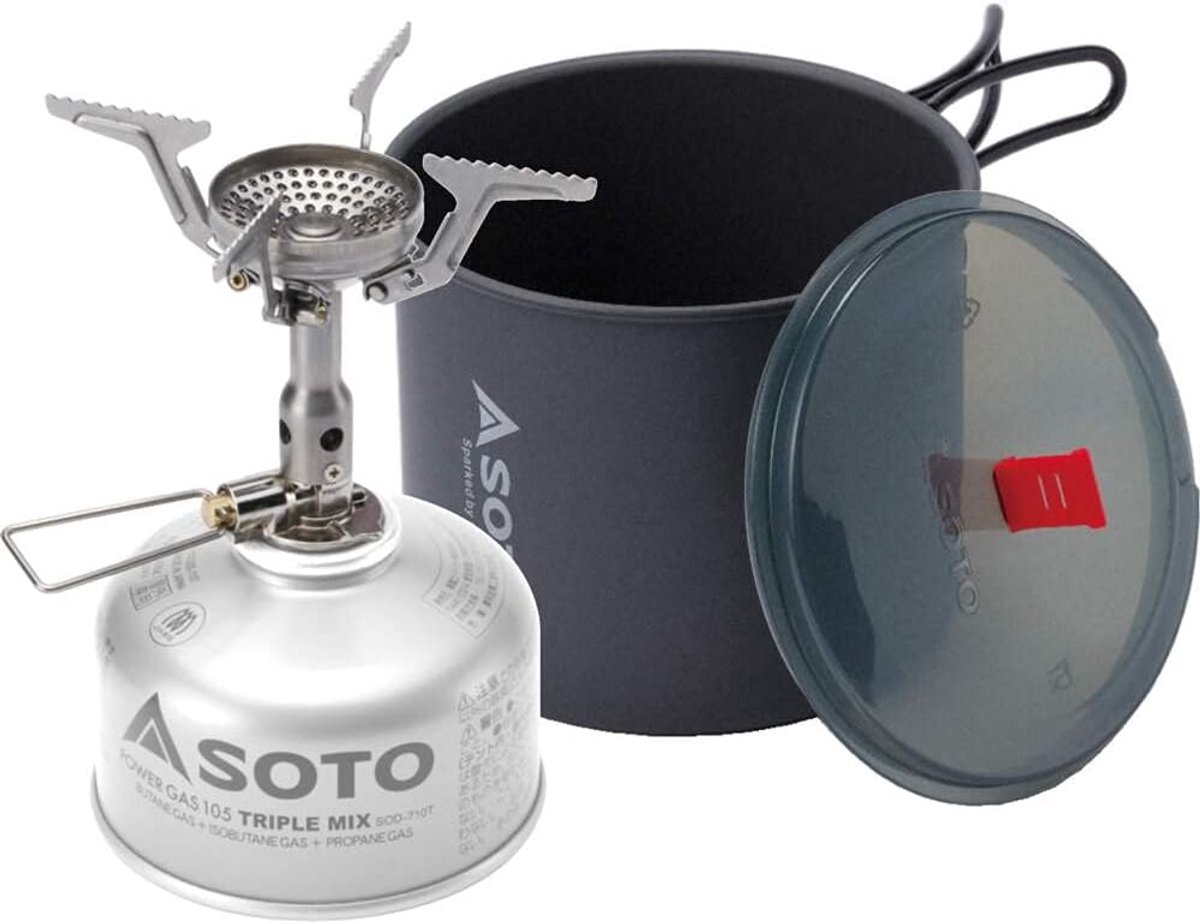 Gasbrander met Pot voor Outdoor Koken