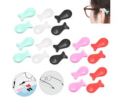 10 stuks -Antislip brillenhoesjes - Briloorkussentjes - Briloortips - Zachte siliconen hoesjes - Kleine ronde oorhaakjes en oorsteuntjes - Brilpootjes - Bevestigingssteunen - Anti-val en antislip accessoires - Geschikt voor sport en dagelijks gebruik