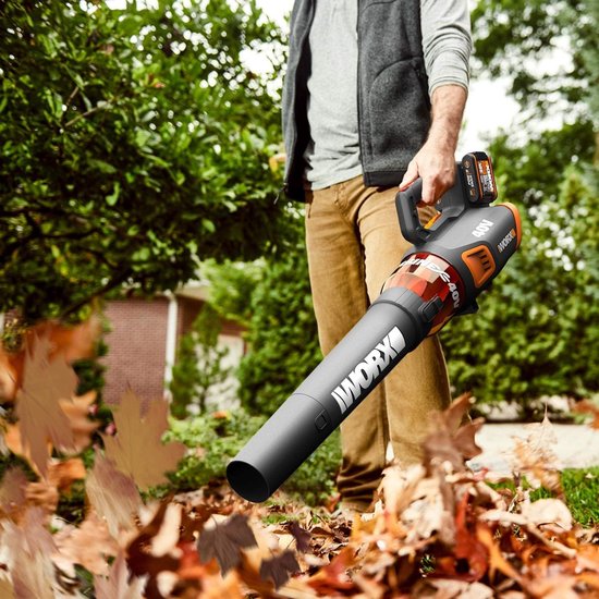 WORX - Borstelloze bladblazer 20 V - WG584E (levering met accu en oplader, turbine-technologie, 3 snelheden, tot 145 km/u, 720 m³/h) van Merkloos	 — afbeelding 2