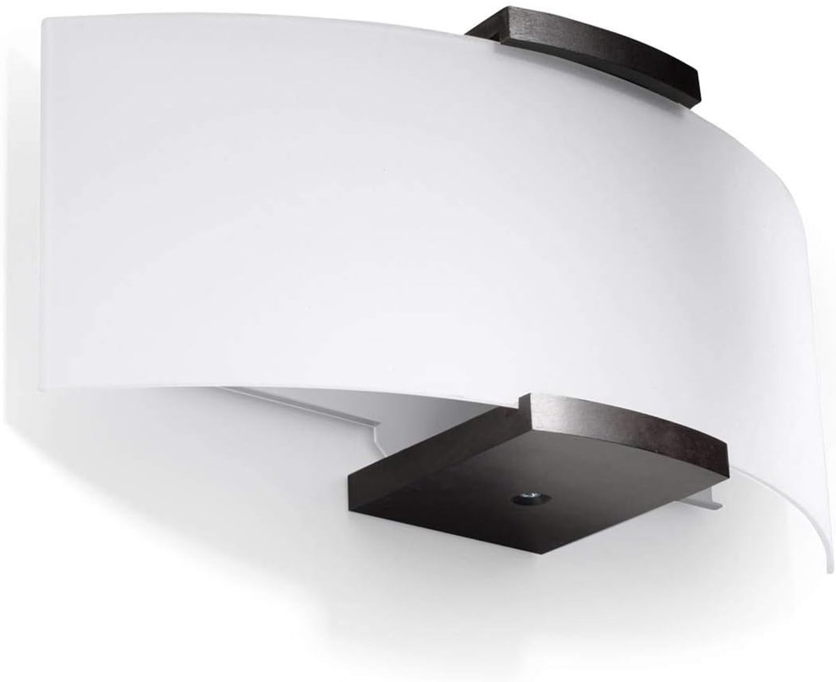 Minimalistisch design LED wandlamp met melkglas