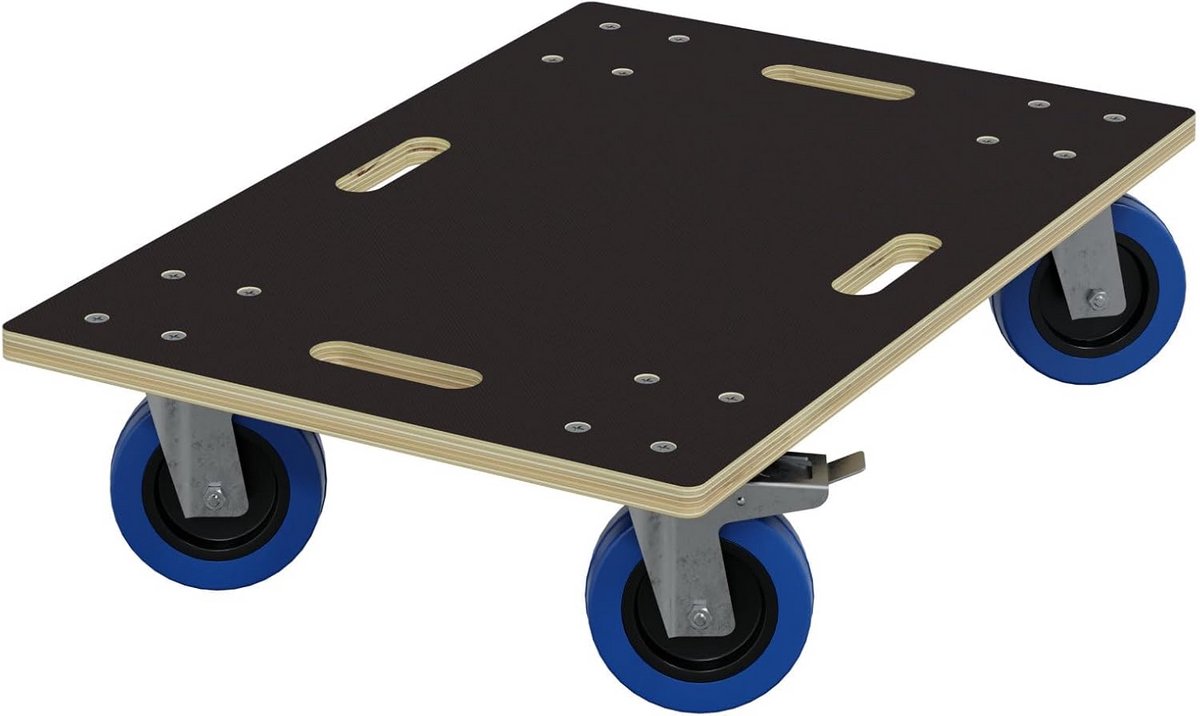 Zware meubelrollers met rem voor verhuizing en transport, 40 x 60 cm, tot 800 kg