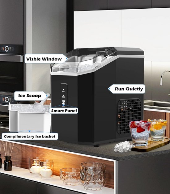 Draagbare IJsblokjesmachine - Snelle Crushed Ice Maker voor Thuis van Merkloos — afbeelding 5