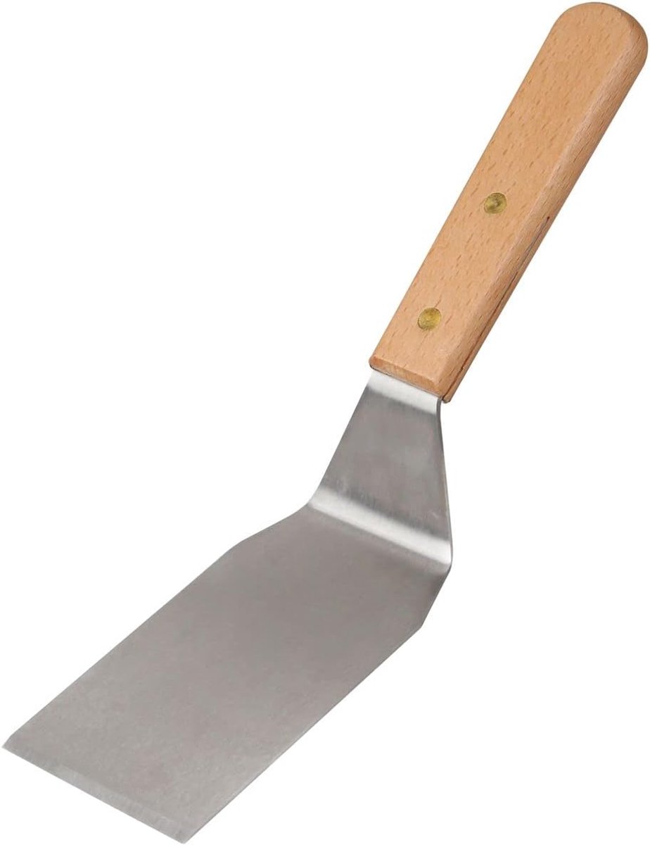 Pizzaschep 27 cm - Professionele Keukenhulp van RVS met Ergonomische Houten Greep