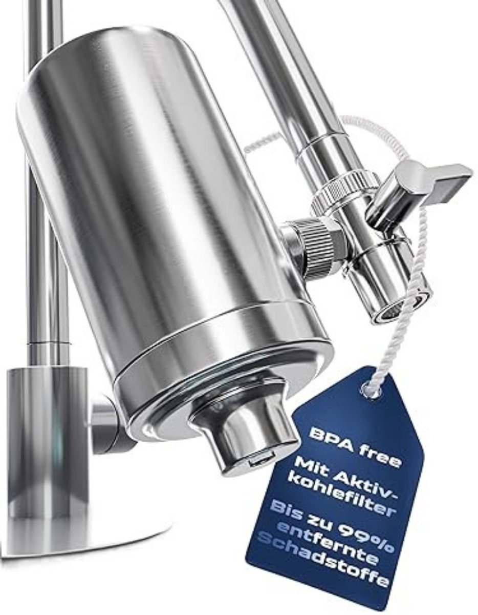 DYNA® Waterfilter kraan - Waterfilter - Zilver - 11cm x 7cm x 13cm
