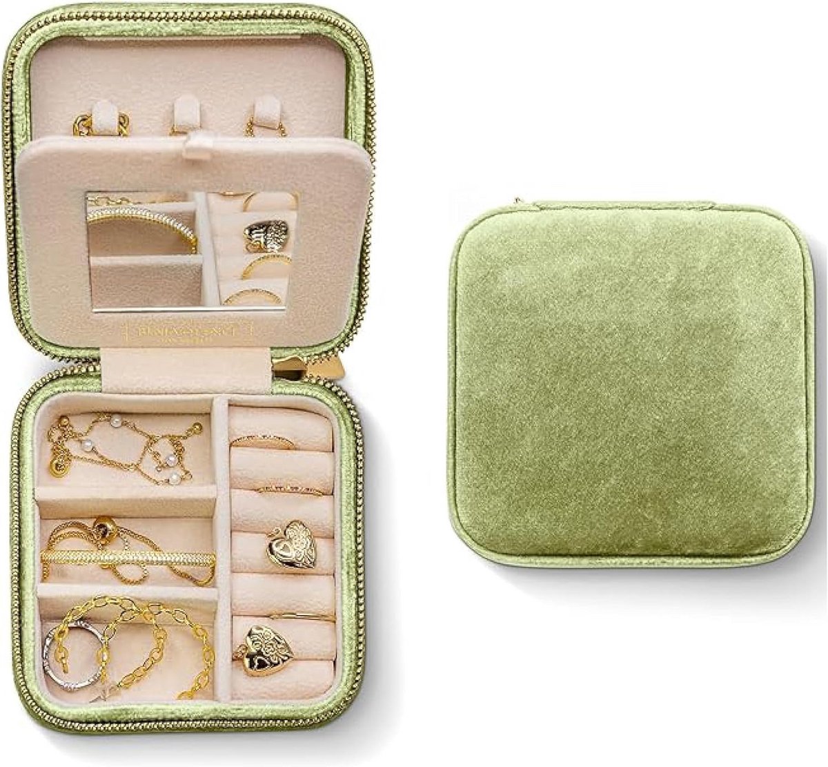 Reisjuwelendoosje - Pluche Fluwelen Sieraden Organizer voor Vrouwen
