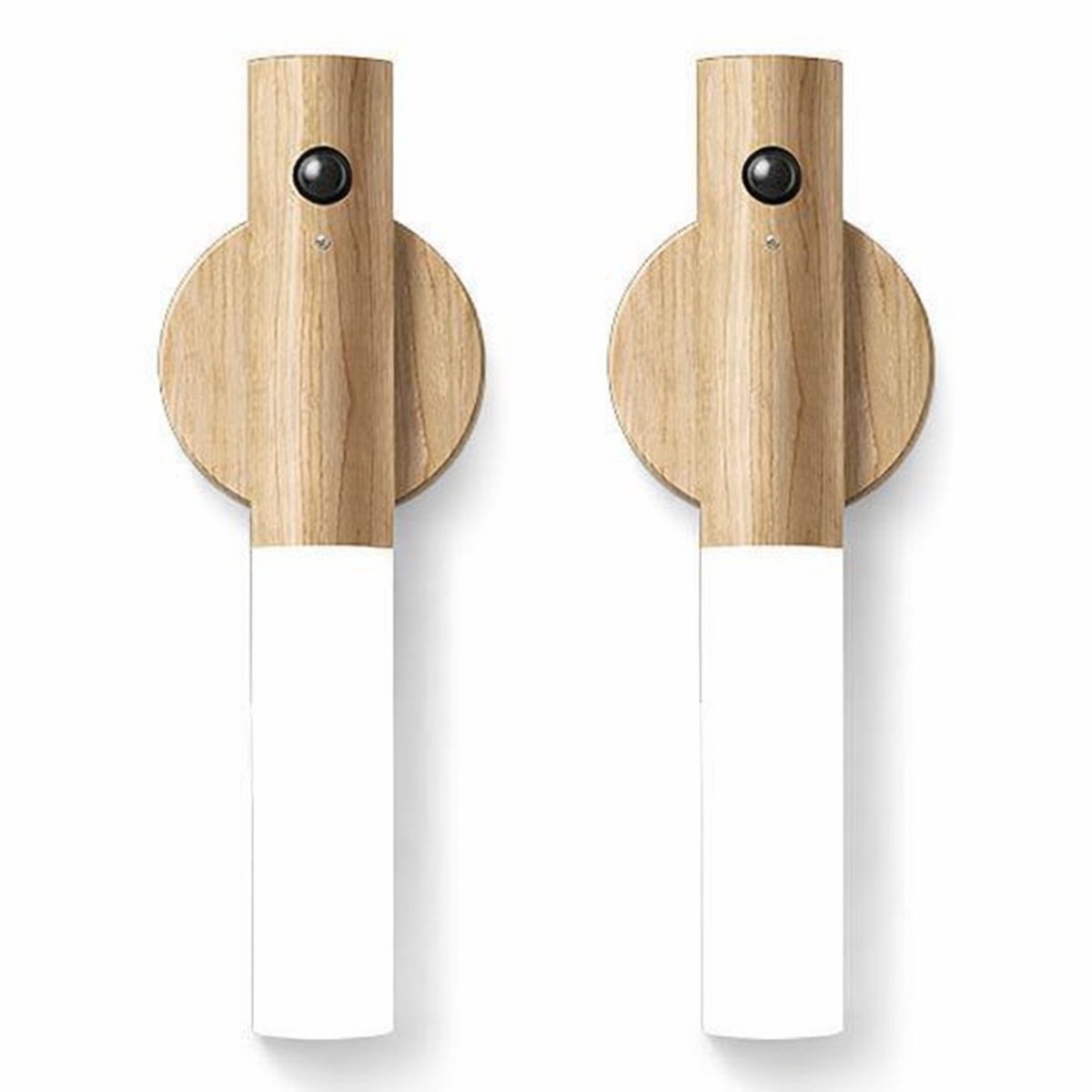 Nexxt 2-pack Led Nachtlampje Met Bewegingssensor - Warm Wit - Oplaadbaar - Lichtbruin