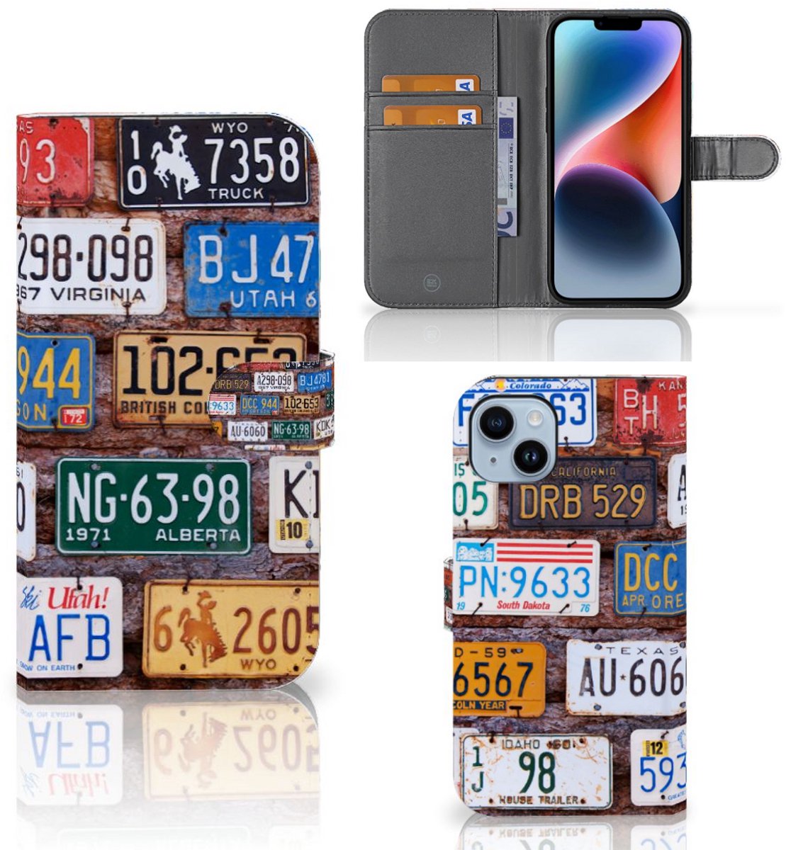 iPhone 15 Plus Telefoonhoesje met foto Kentekenplaten