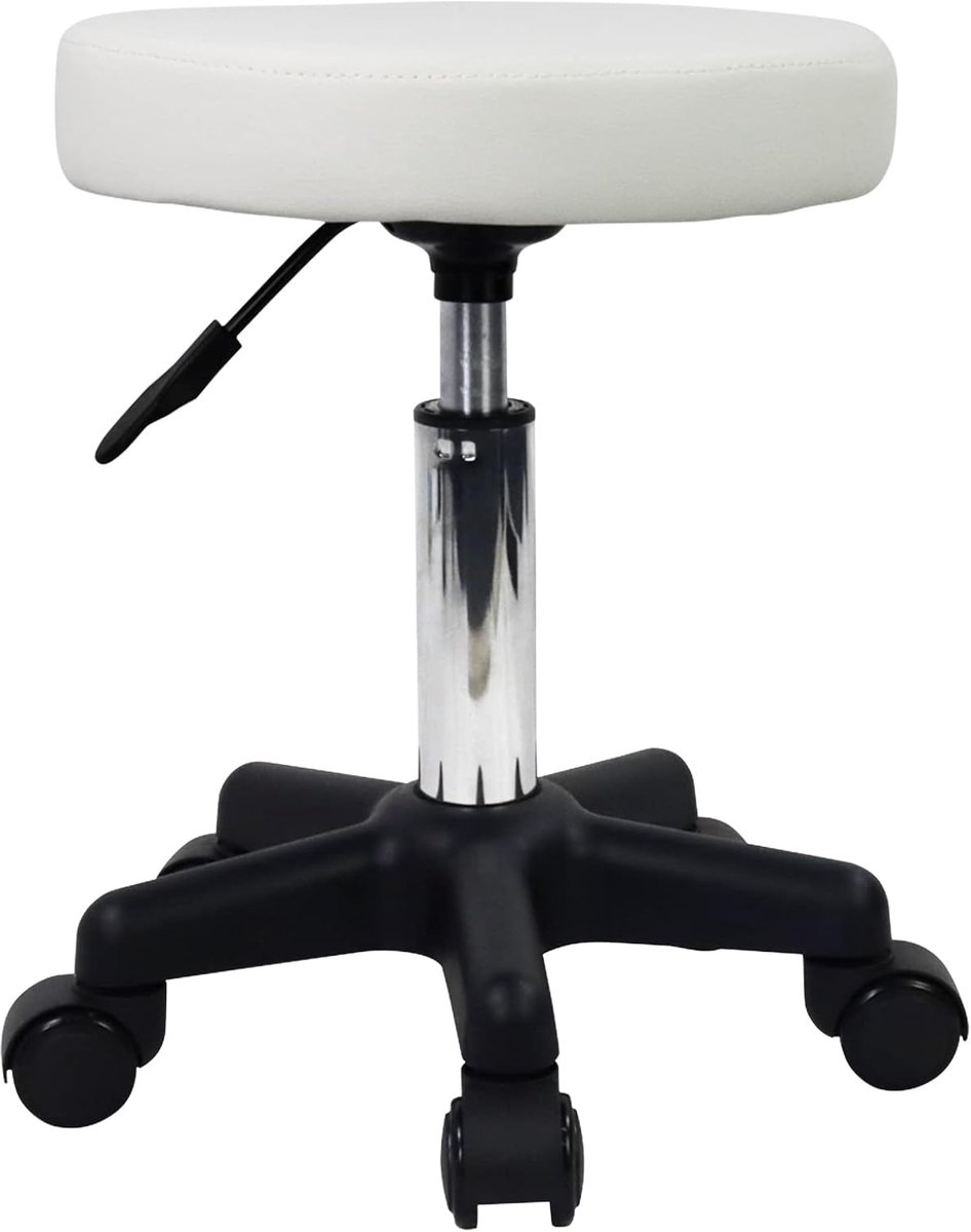Verstelbare Ronde Rolling Kruk Met Wielen Voor Spa Salon Massage