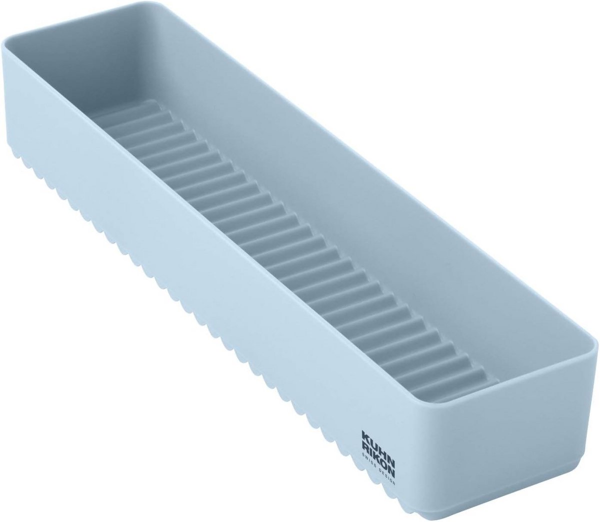 Grote blauwe lade organizer voor keukenaccessoires