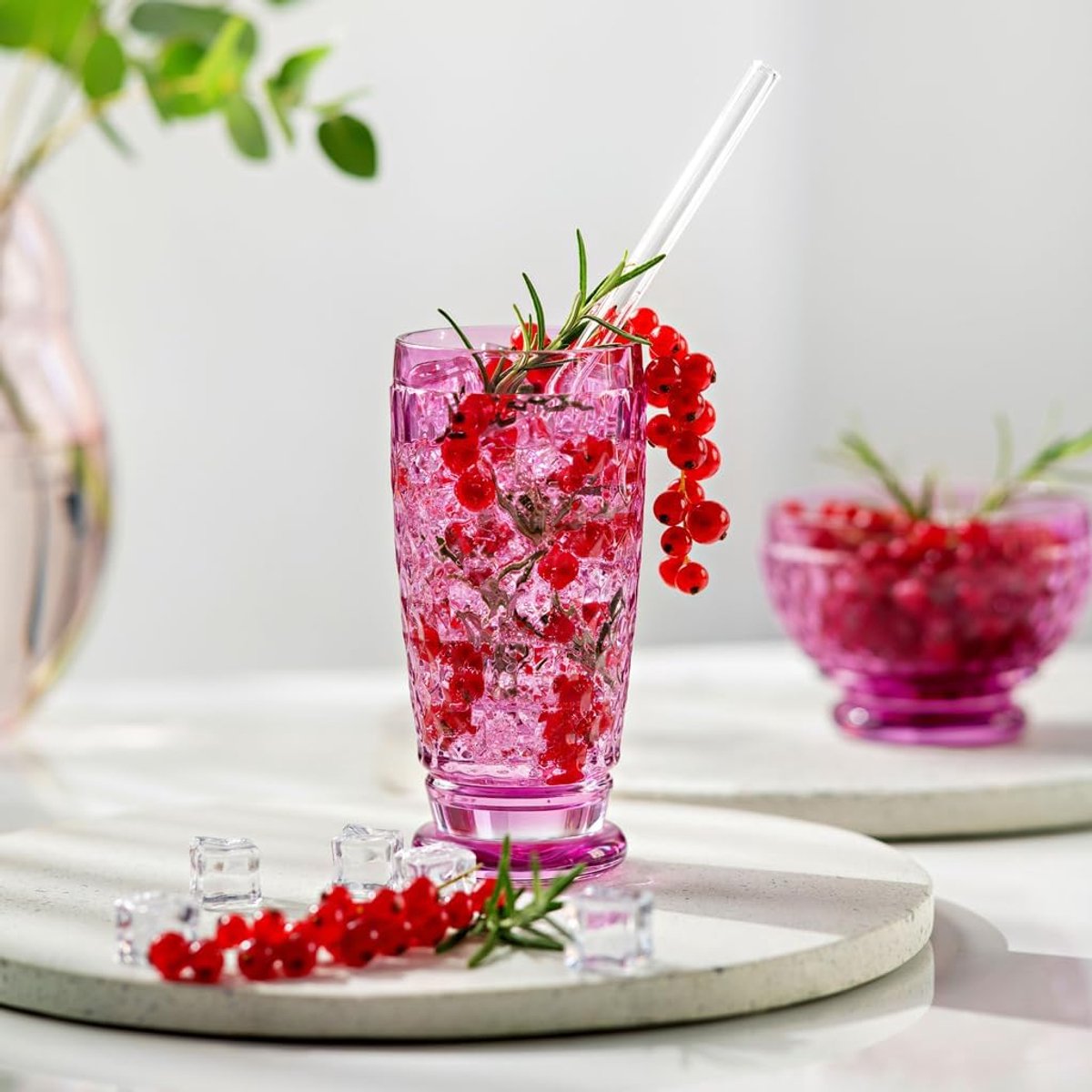 Roze longdrinkglas 300 ml - Boston collectie