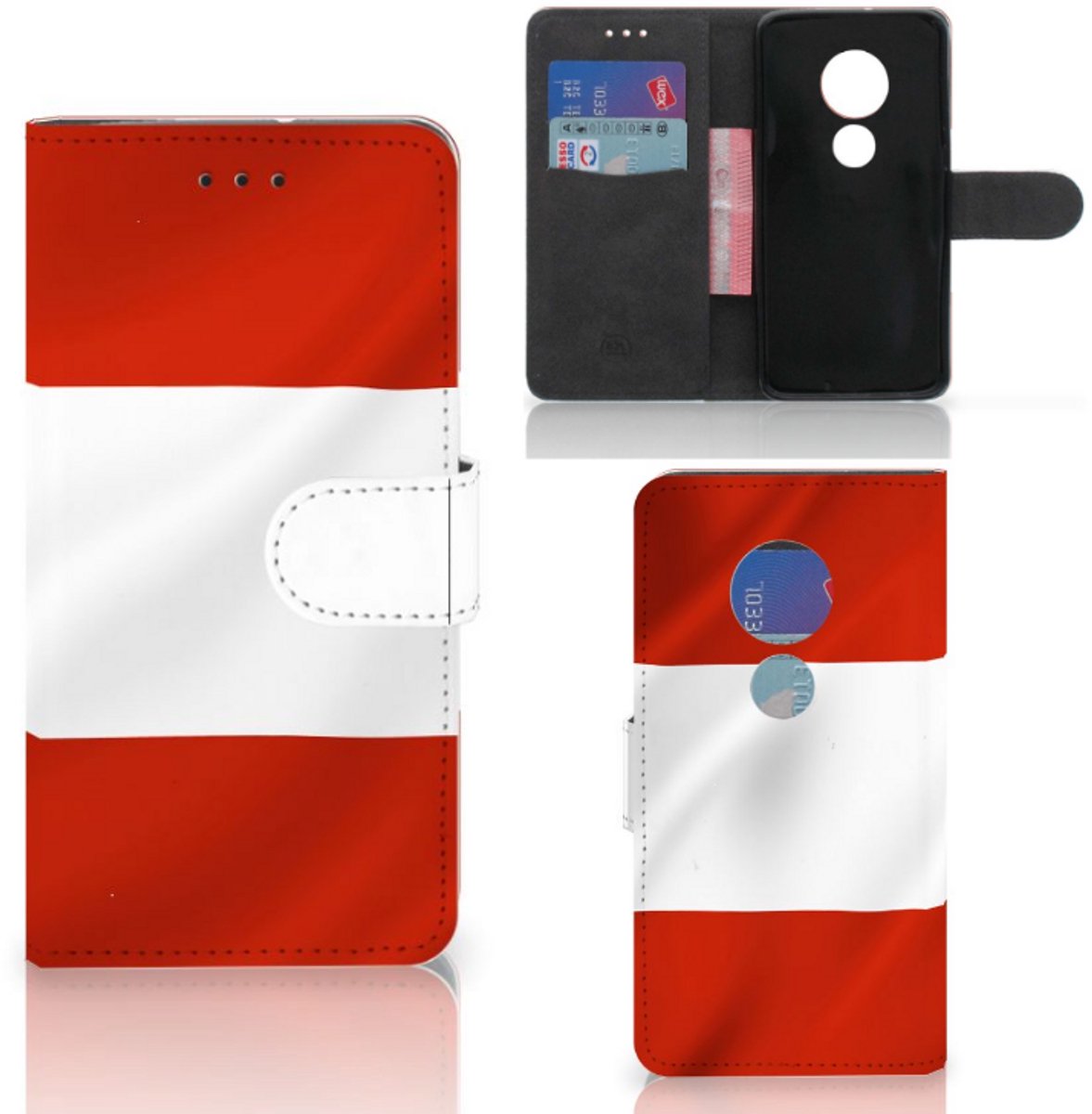 Motorola Moto G7 Play Bookstyle Case Oostenrijk