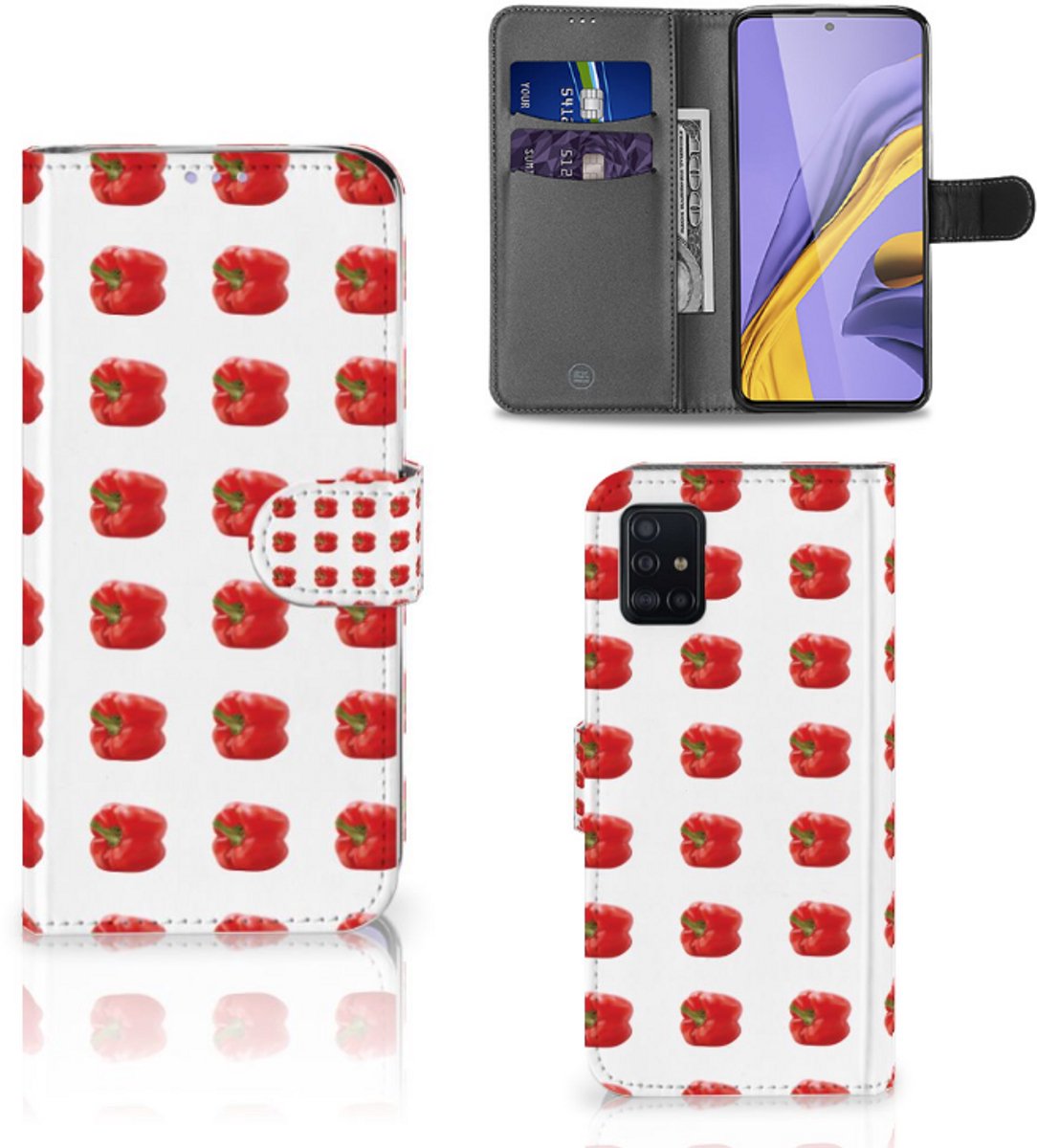 Samsung Galaxy A51 Book Cover Paprika Red