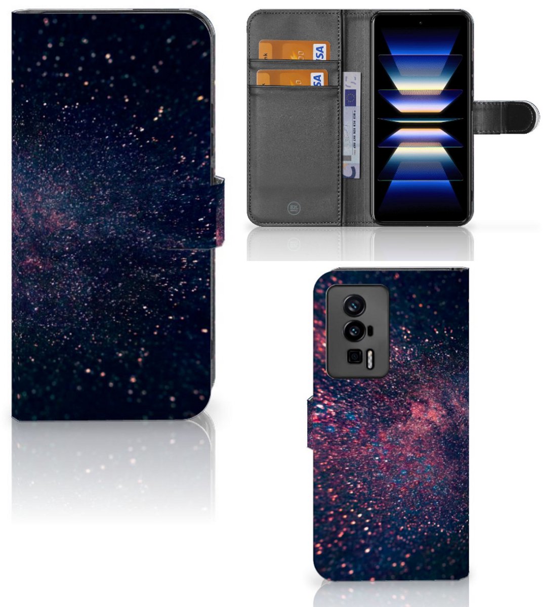 Xiaomi Poco F5 Pro Book Case Stars
