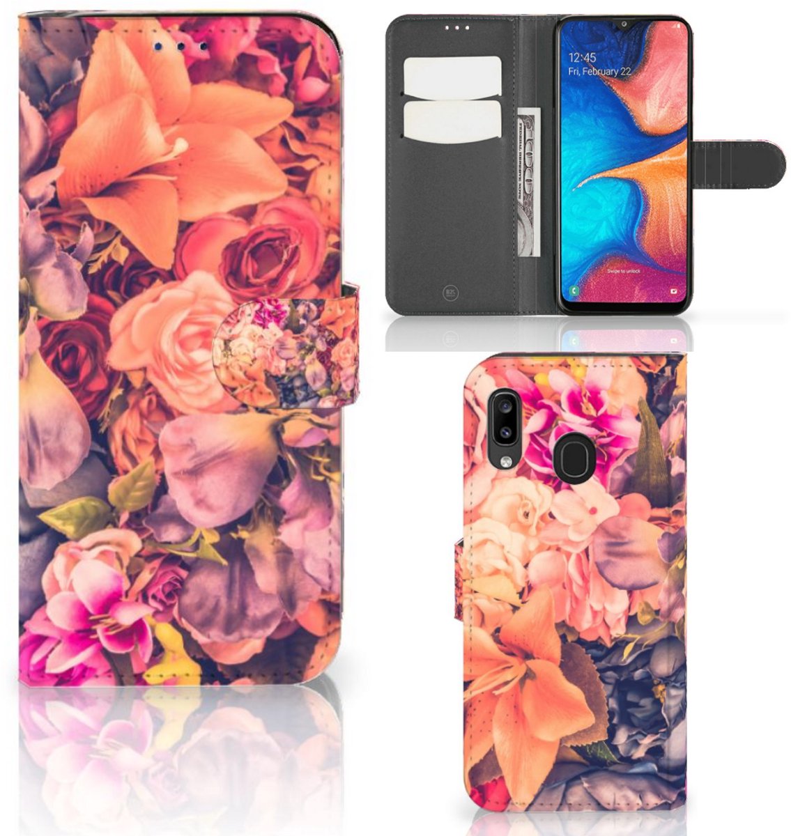 Samsung Galaxy A30 Hoesje Bosje Bloemen