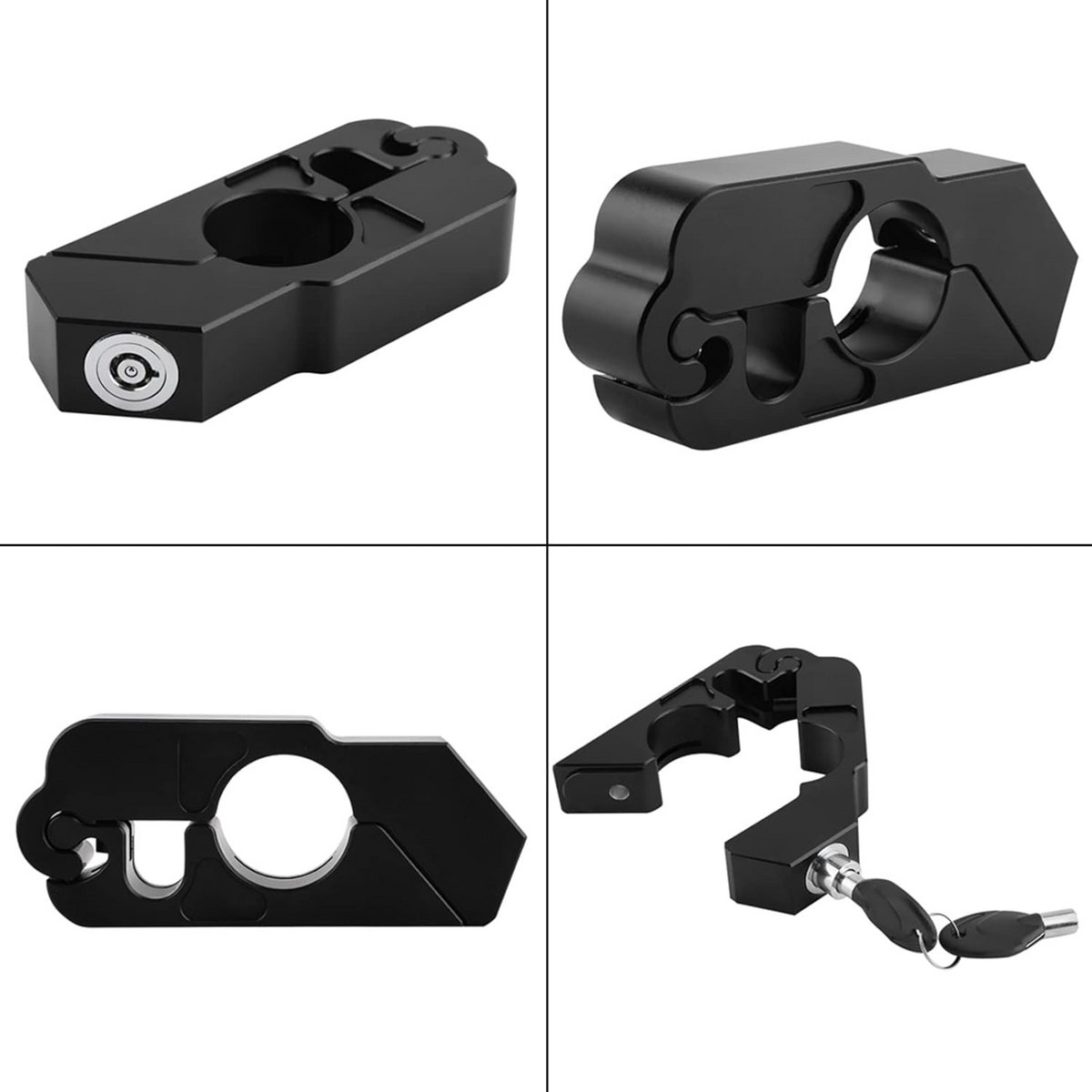 Universele CNC Aluminium Remhendelvergrendeling voor Motoren en Scooters - Anti-diefstal Veiligheidsslot