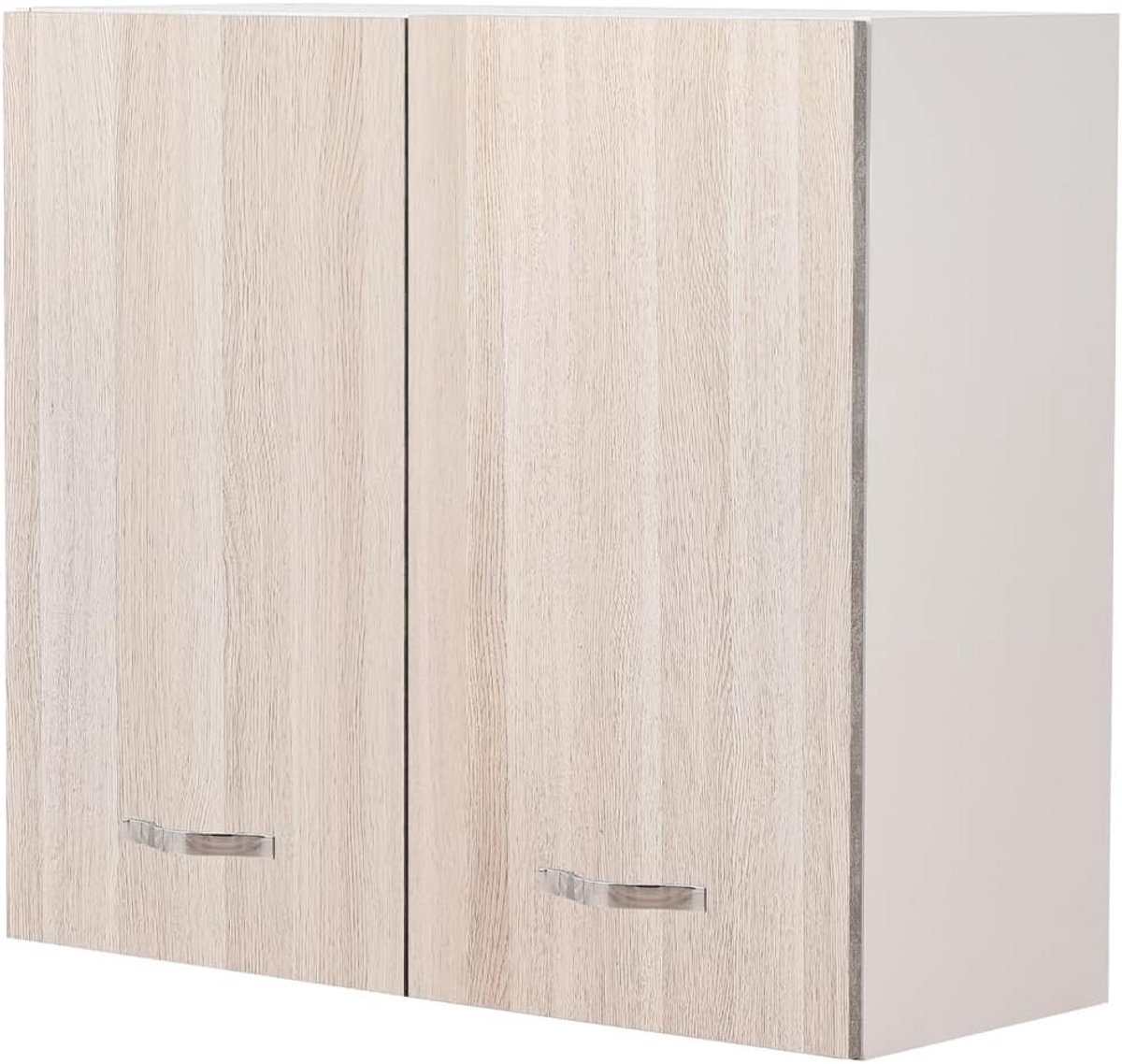 Houten Wandkast voor Keuken met 2 Deuren en Plank - 80 x 32 x 72 cm