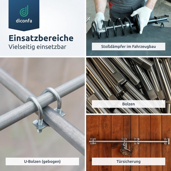 Rondstaal S355 J2+C - Ø 20 mm x 1000 mm - optimaal voor industrie en doe-het-zelf — afbeelding 4