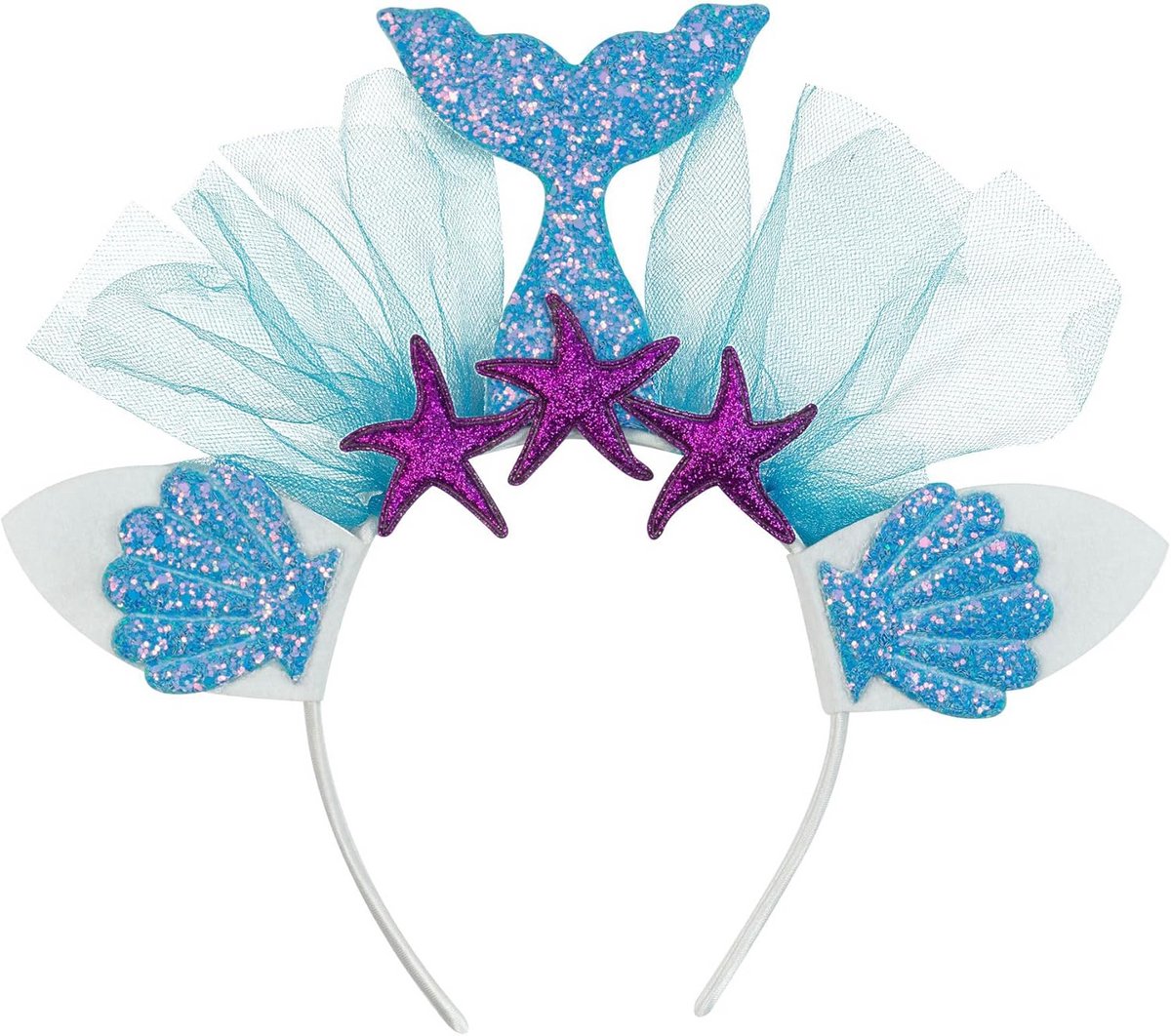 Zeemeermin Haarband voor Feestelijkheden - Onderwaterwereld Accessoire